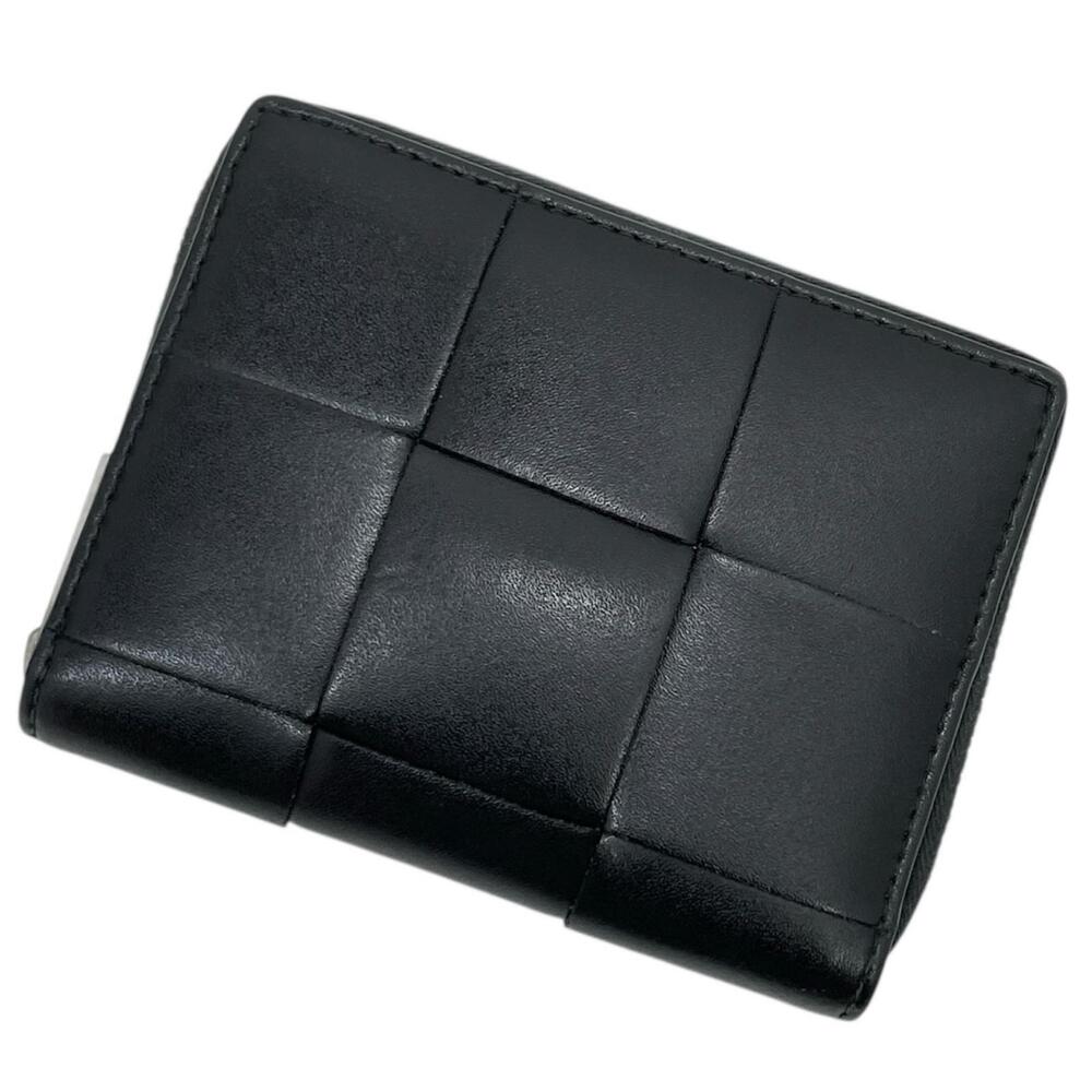 Bottega Veneta Round Zip Long Wallet Black